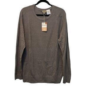 Adventuridge Men's Pullover Crew Neck‎ Sweather Elastic Cuffs Lightweight Sz XL